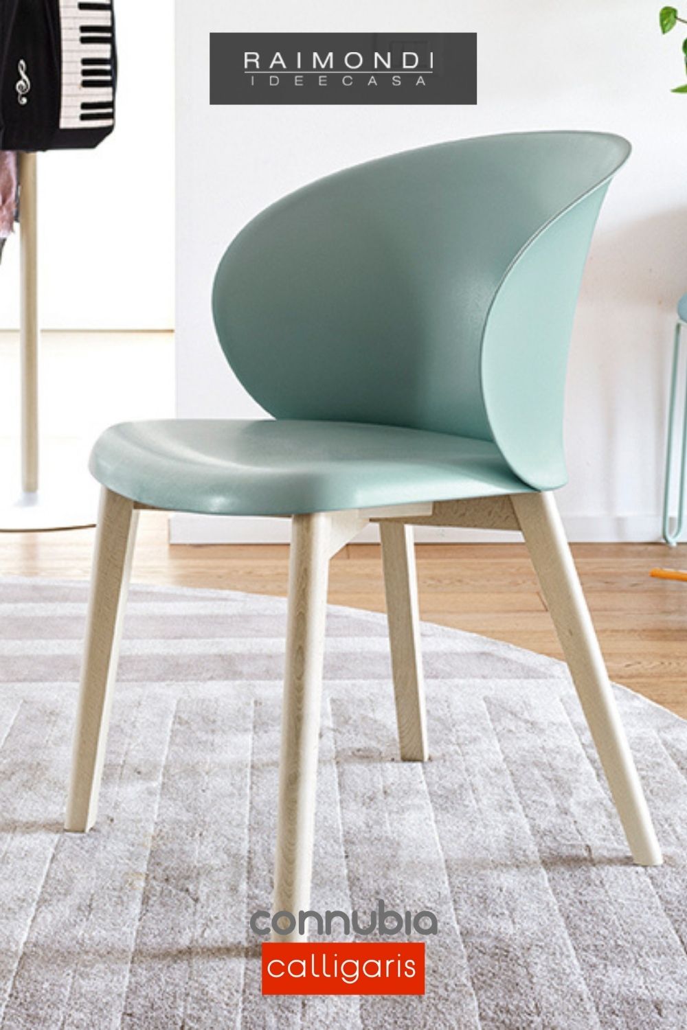 sedia tuka connubia calligaris verde